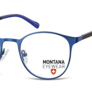Okrągłe Okulary Oprawki optyczne pod korekcję MM607D Granatowe