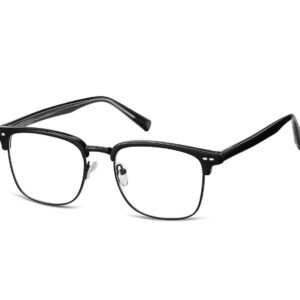 Oprawki korekcyjne zerówki okulary półramki 886D czarne