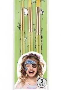 SNAZAROO pędzelki - zestaw 3 pędzli green